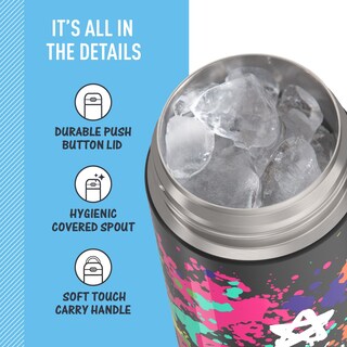 Foto 4 | Botella con Aislamiento al Vacío Thermos Funtainer 473 ml Graffiti Girl - Venta Internacional