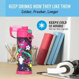 Foto 5 | Botella con Aislamiento al Vacío Thermos Funtainer 473 ml Graffiti Girl - Venta Internacional