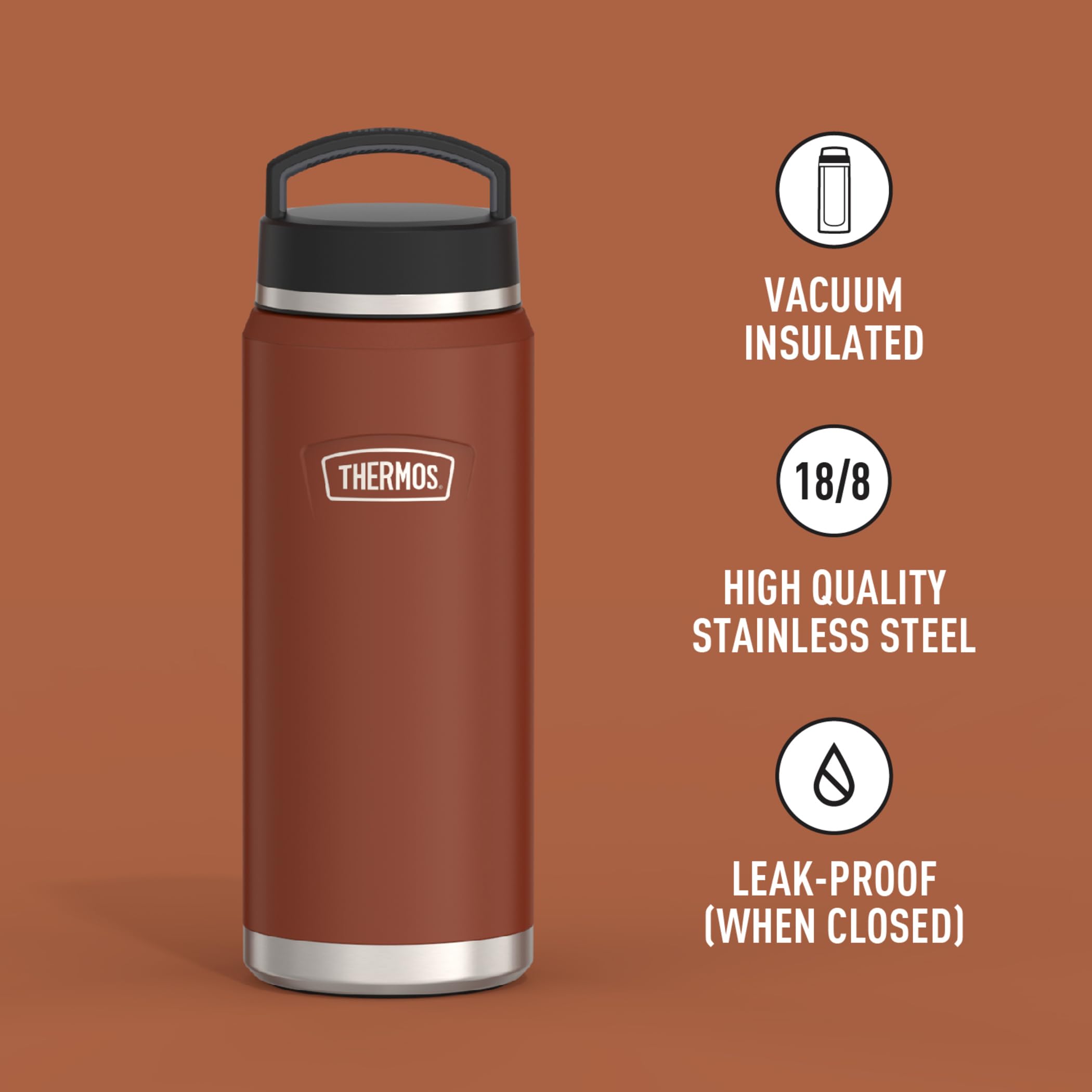 Foto 3 pulgar | Botella de Agua Thermos Icon Series Sillín de Acero Inoxidable De 1,2 L - Venta Internacional