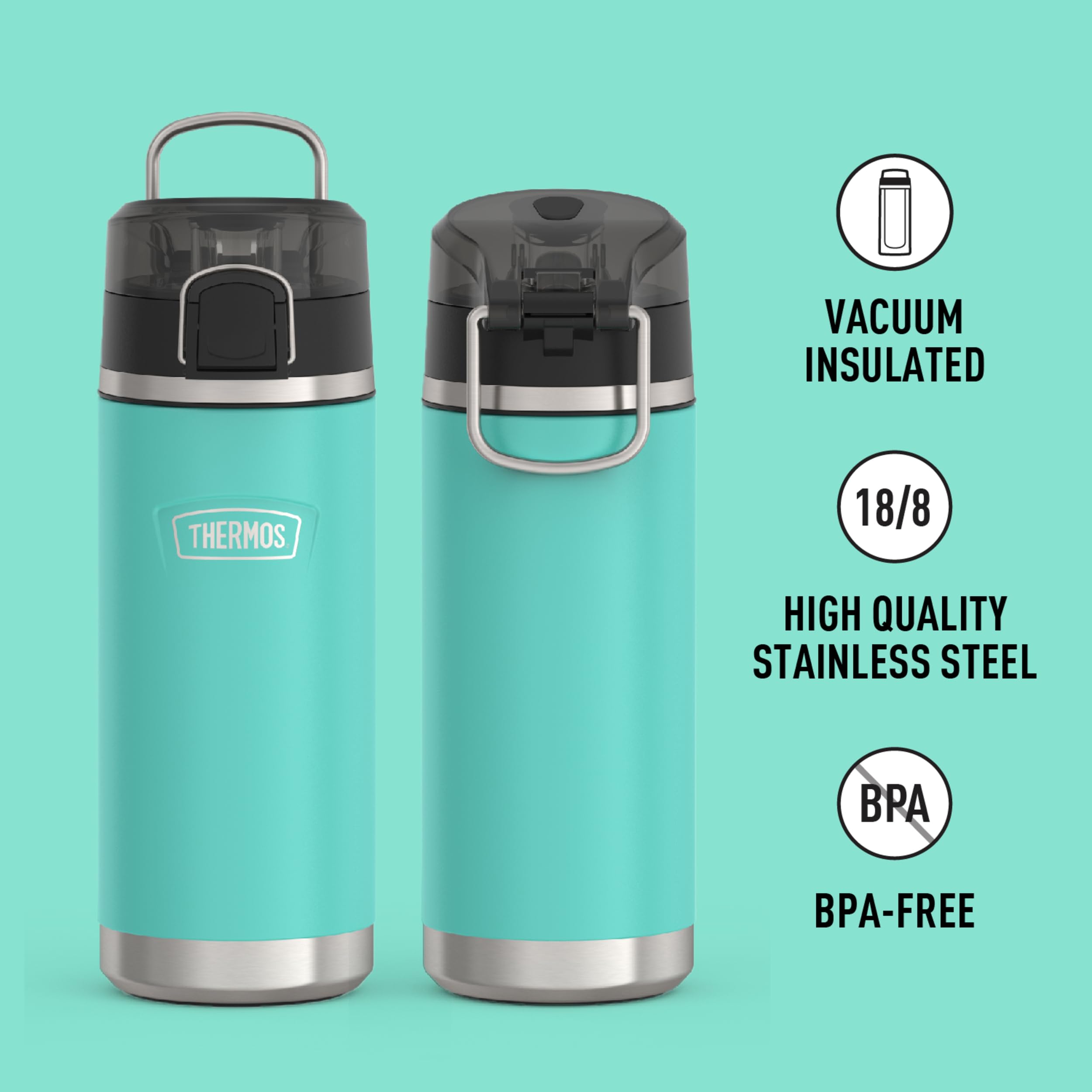 Foto 3 pulgar | Botella de Agua Thermos Icon Series de Acero Inoxidable de 500 ml para Niños