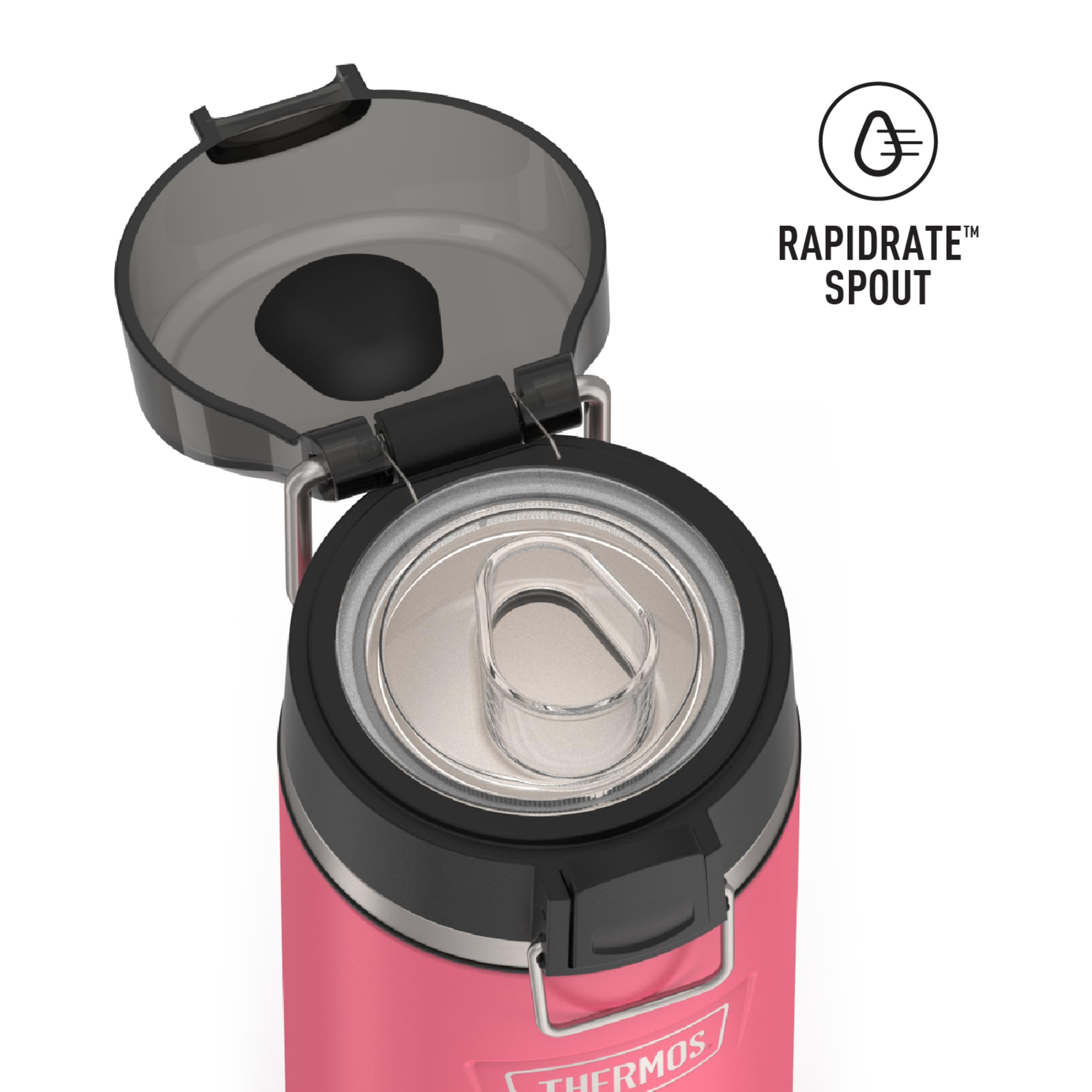 Foto 4 pulgar | Botella de Agua Thermos Icon Series de Acero Inoxidable de 500 ml color Rosa Intenso