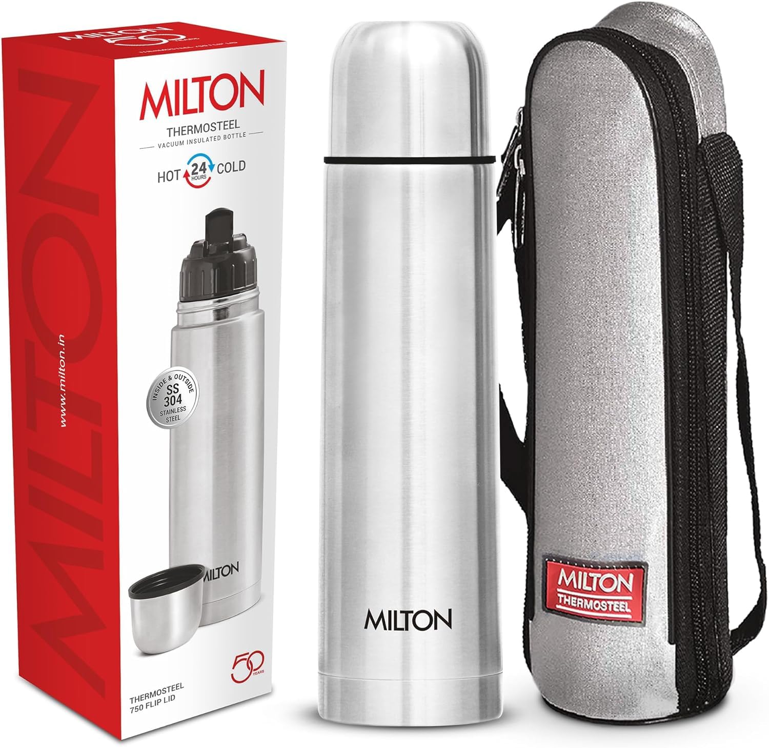Foto 2 pulgar | Termo Milton Thermosteel con Tapa Abatible 750 Ml - Venta Internacional
