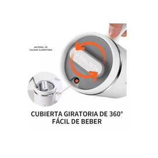 Foto 3 | Taza De Café De Acero Inoxidable De 500ml Con Asa Eo Safe Imports Esi-14194 Gris