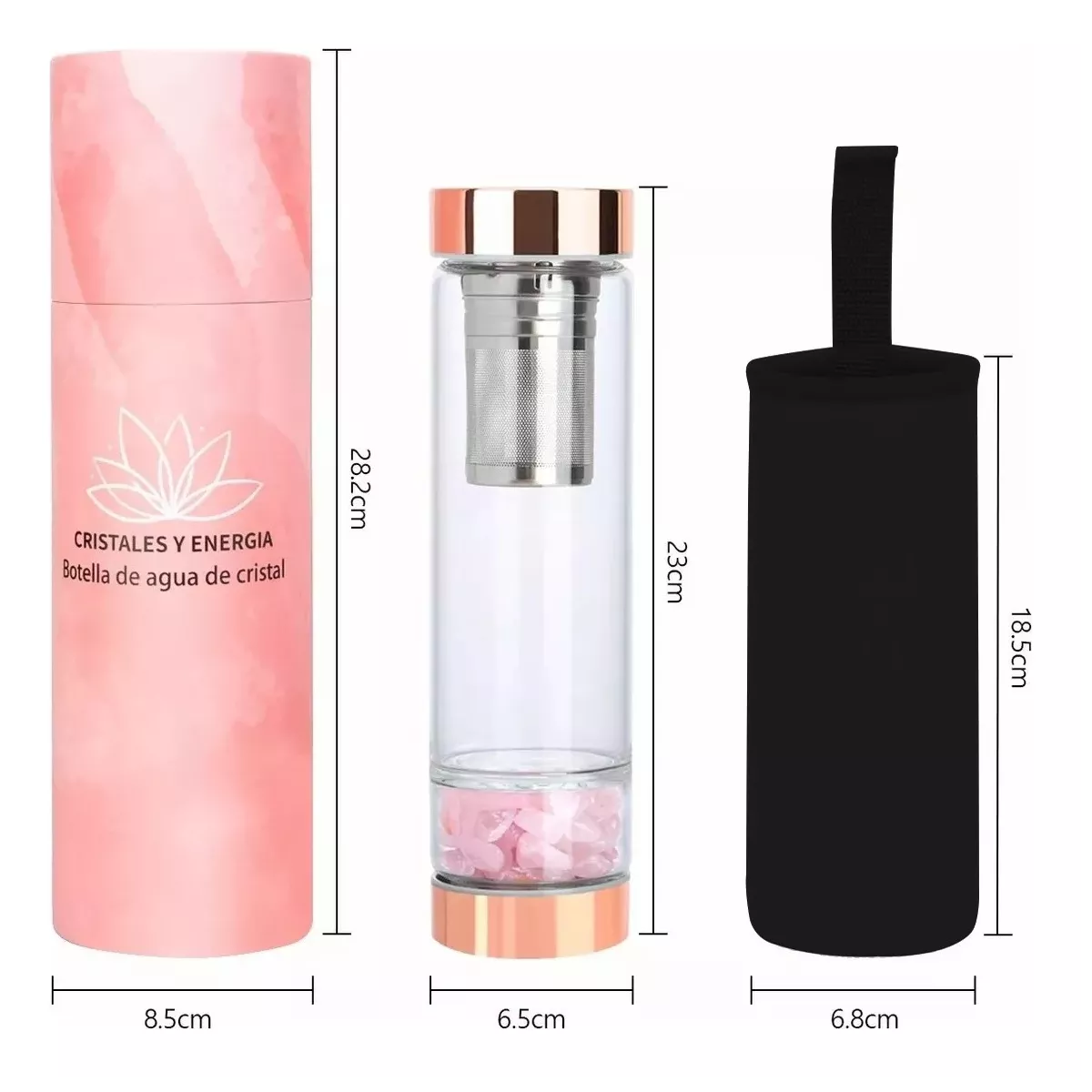 Foto 2 | Botella Agua con Cristal Energético