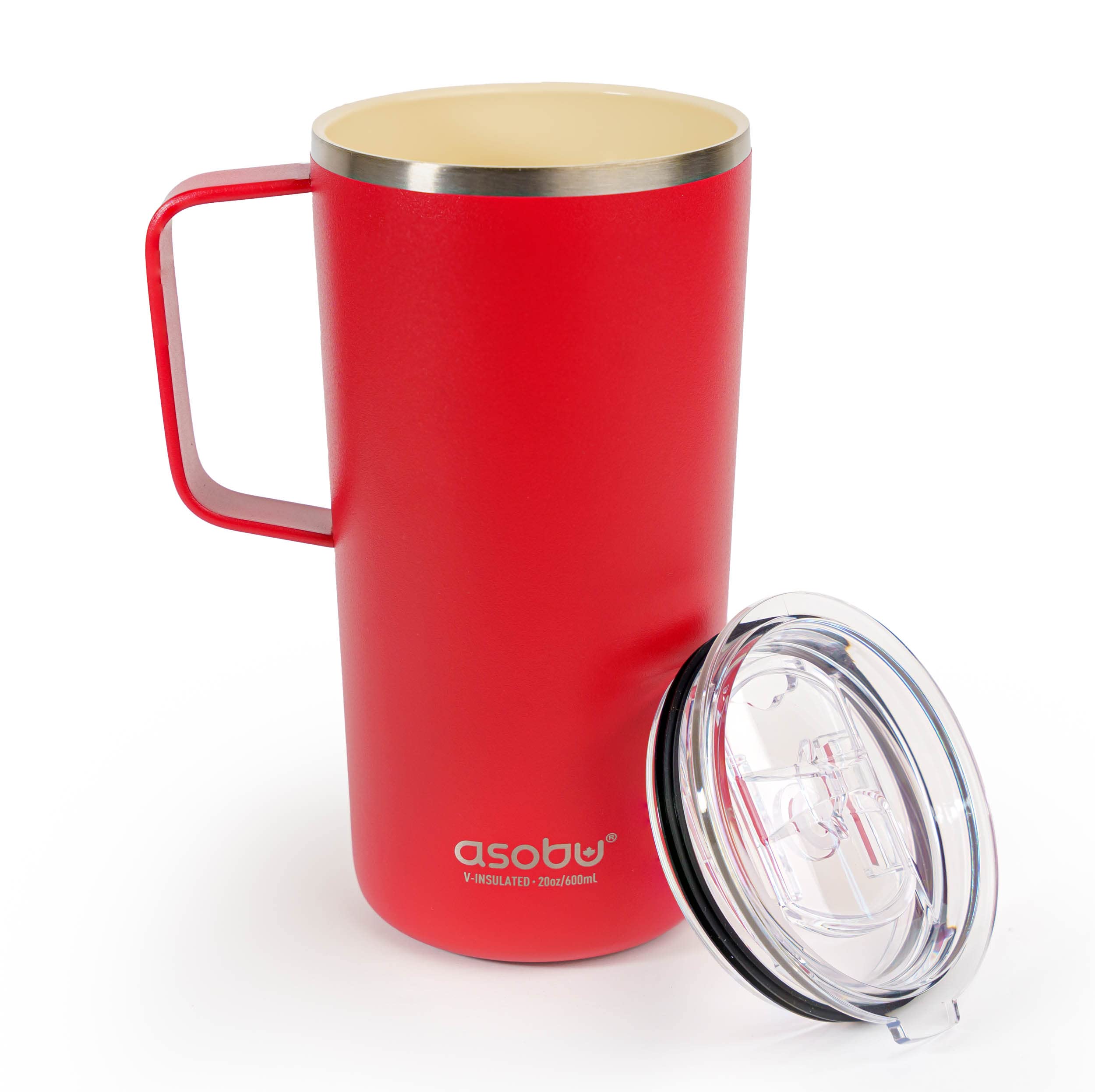 Foto 2 pulgar | Taza De Viaje Asobu Tower De Acero Inoxidable Con Revestimiento Cerámico, 600 Ml - Venta Internacional.