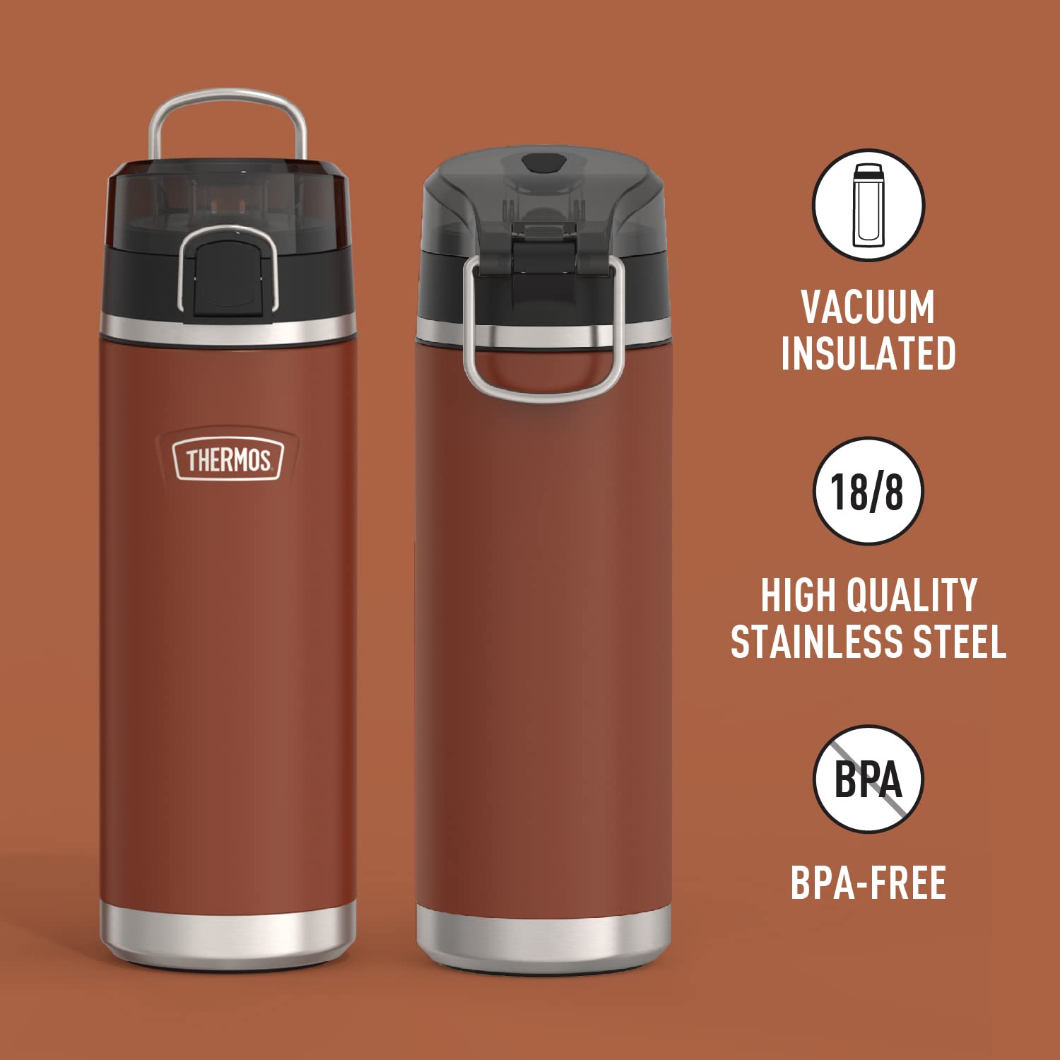 Foto 3 pulgar | Botella De Agua Thermos Icon Series De Acero Inoxidable 700 Ml - Venta Internacional.