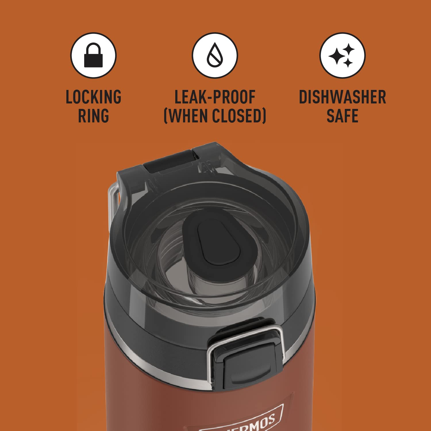 Foto 5 pulgar | Botella De Agua Thermos Icon Series De Acero Inoxidable 700 Ml - Venta Internacional.