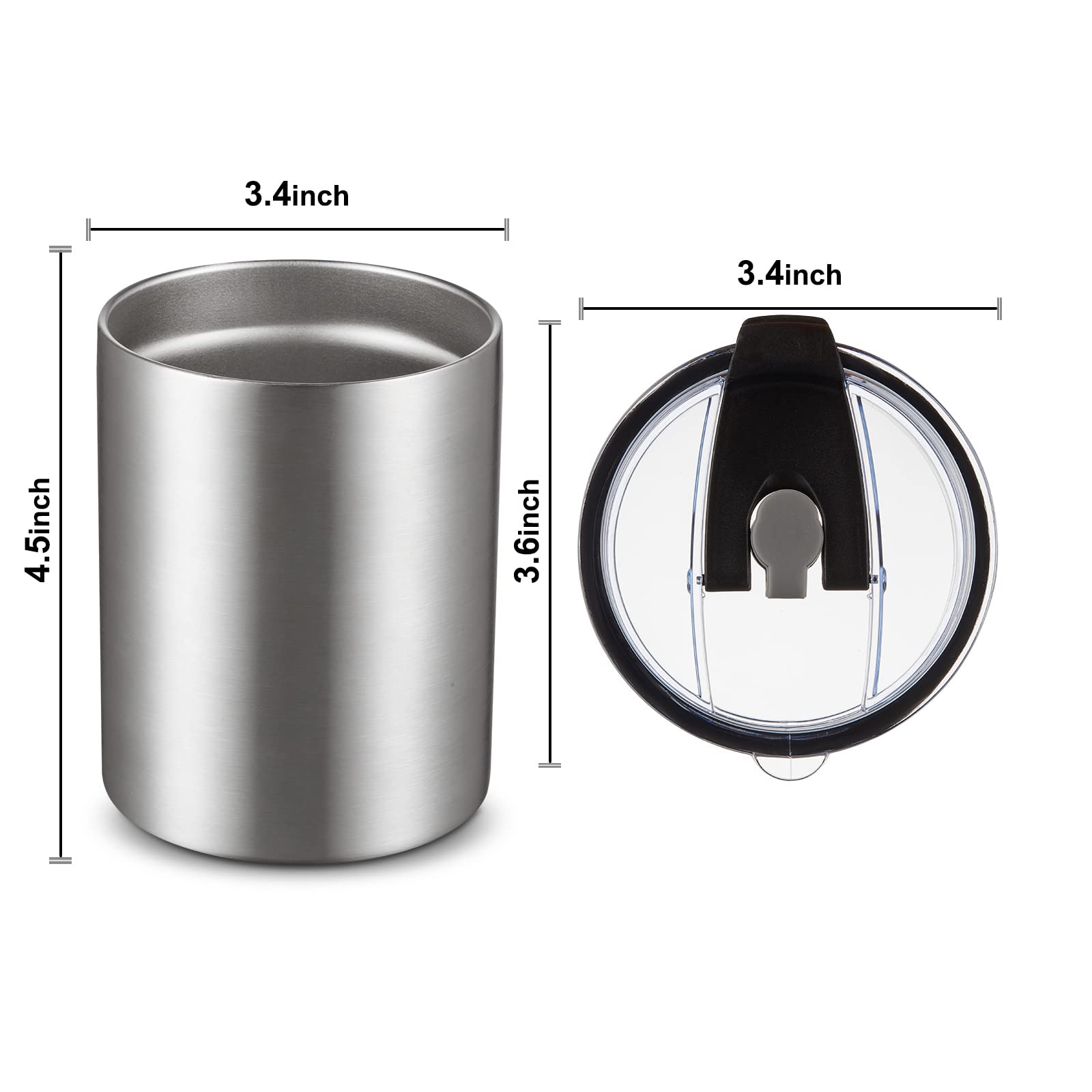 Foto 4 pulgar | Taza de Café Meway con Aislamiento de Acero Inoxidable 350 ml  8 Unidades - Venta Internacional