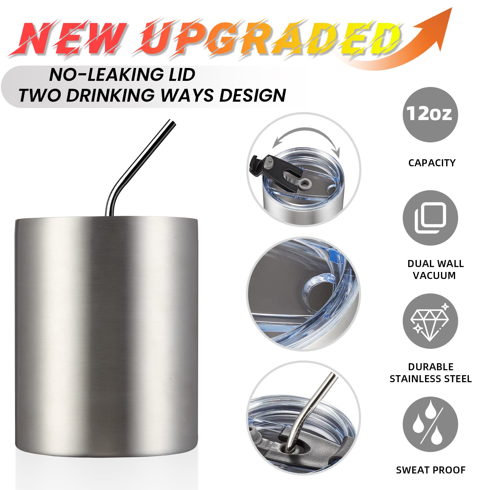 Foto 5 pulgar | Taza de Café Meway con Aislamiento de Acero Inoxidable 350 ml  8 Unidades - Venta Internacional