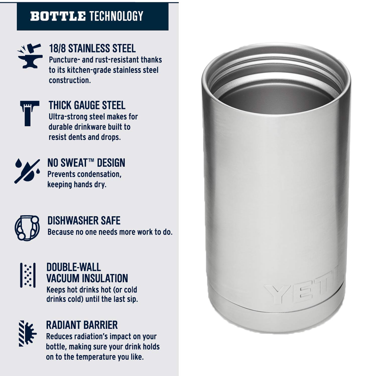 Foto 4 | Botella Yeti Rambler De Acero Inoxidable Con Aislamiento Al Vacío De 350 Ml - Venta Internacional.