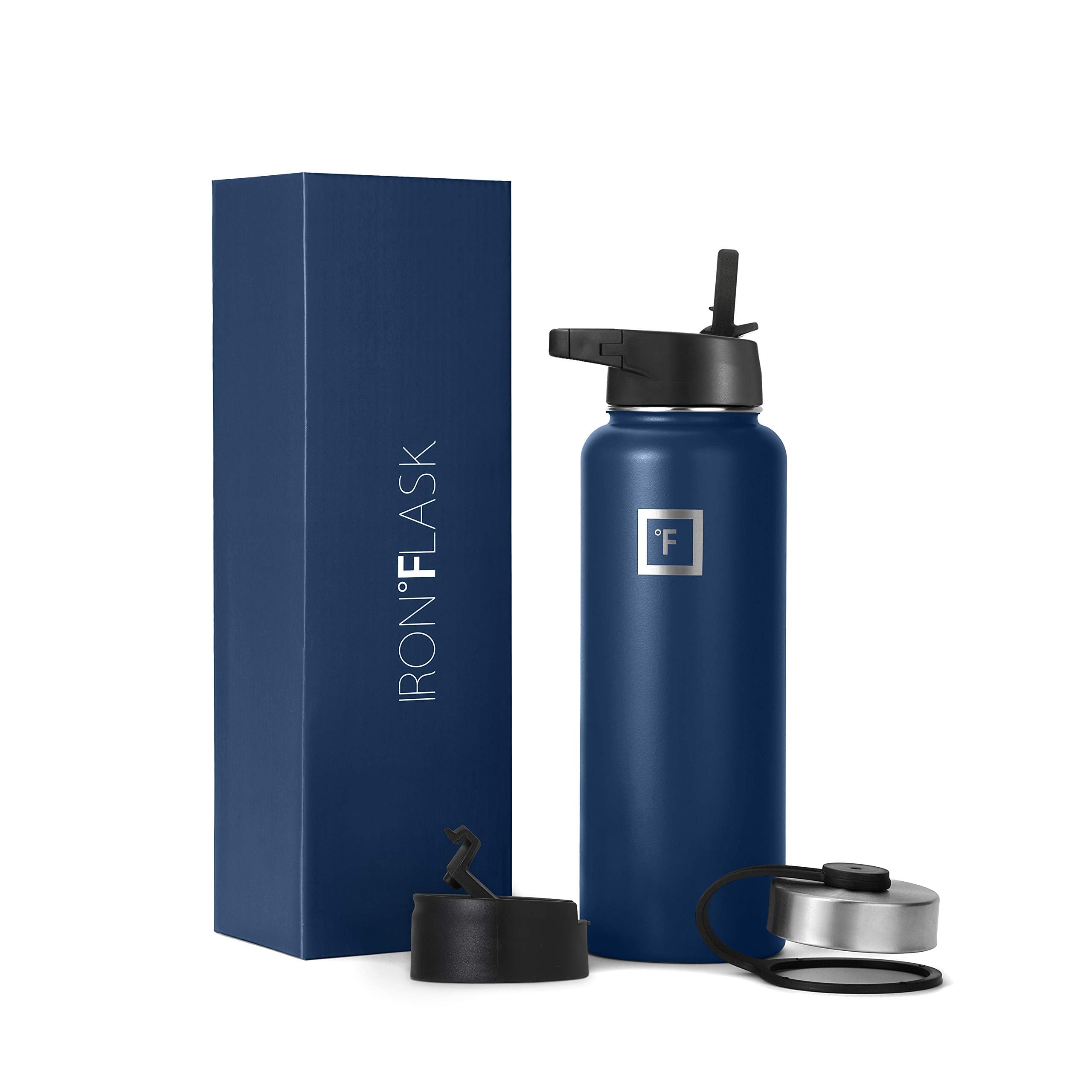 Foto 1 | Botella De Agua Iron °flask Sports De Boca Ancha De 1,2 L, Color Azul Crepúsculo - Venta Internacional.