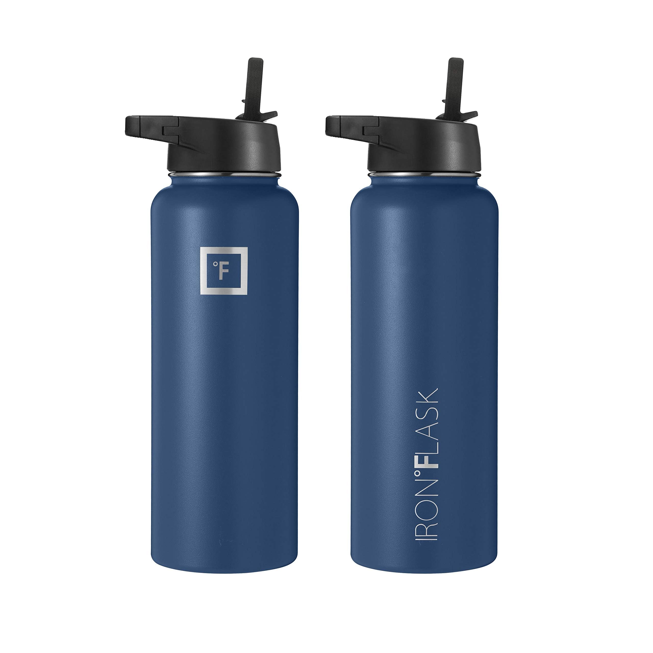 Foto 3 | Botella De Agua Iron °flask Sports De Boca Ancha De 1,2 L, Color Azul Crepúsculo - Venta Internacional.