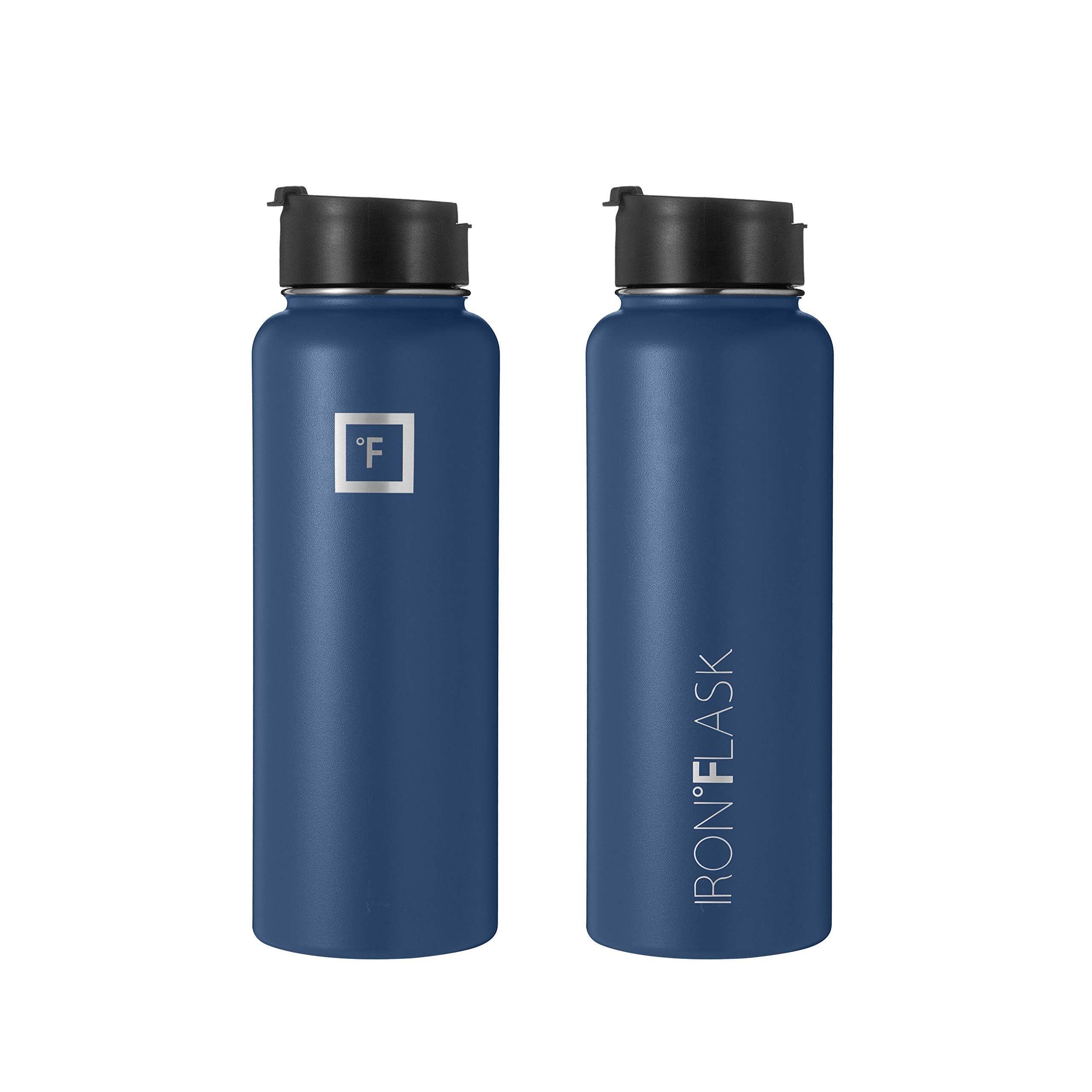Foto 6 pulgar | Botella De Agua Iron °flask Sports De Boca Ancha De 1,2 L, Color Azul Crepúsculo - Venta Internacional.