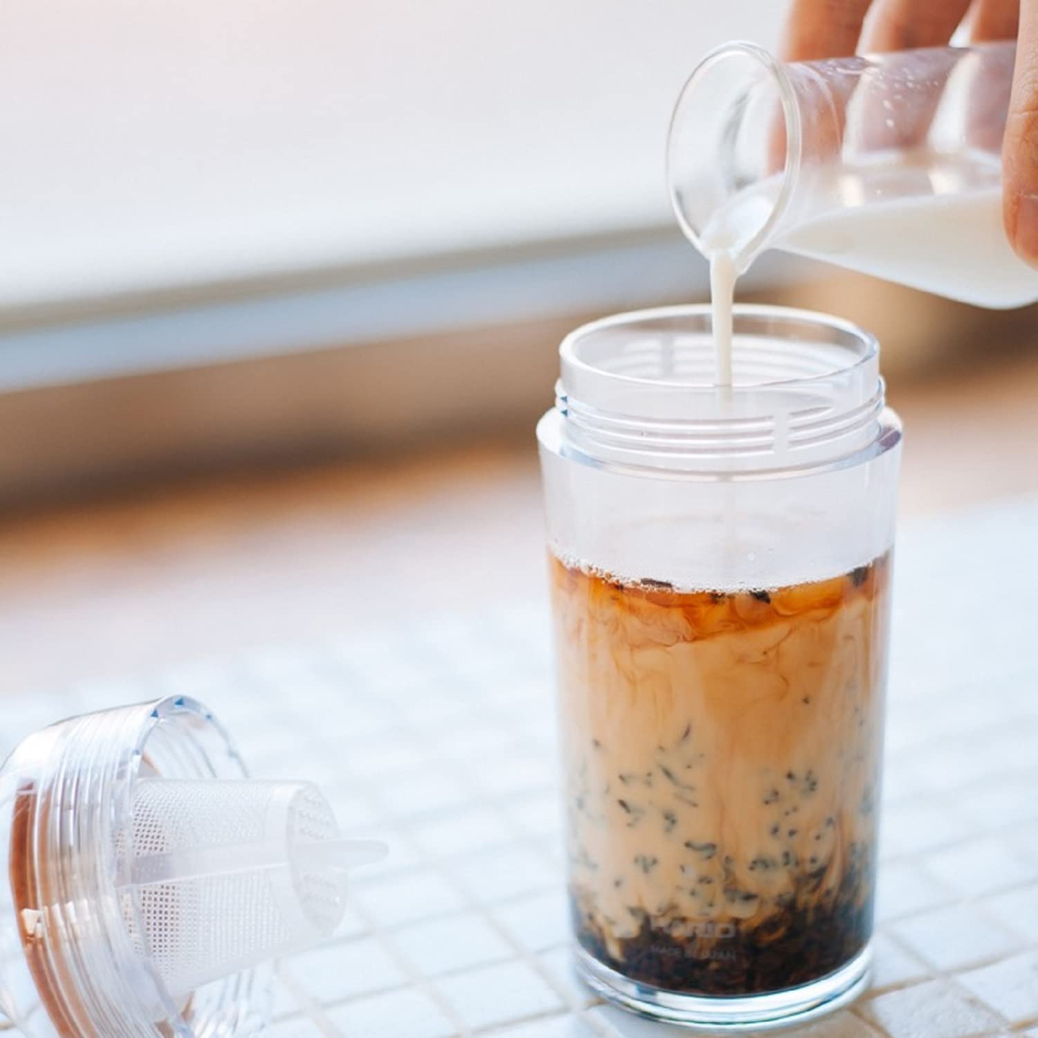 Foto 7 pulgar | Botella De Té Portátil Hario Cold Brew De 160 Ml, Color Verde Ahumado - Venta Internacional.
