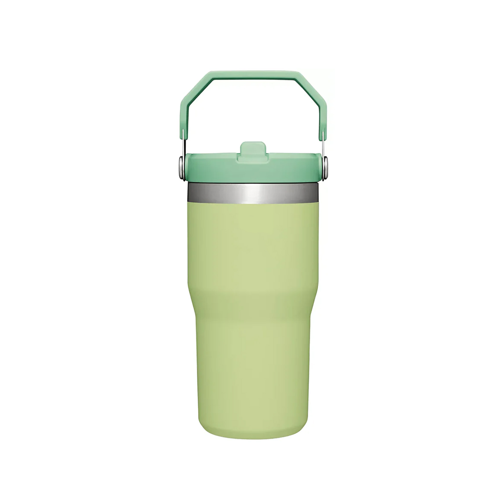 Foto 3 pulgar | Termo Iceflow Flip Straw 20oz Citron Marca Stanley 95726pt Verde