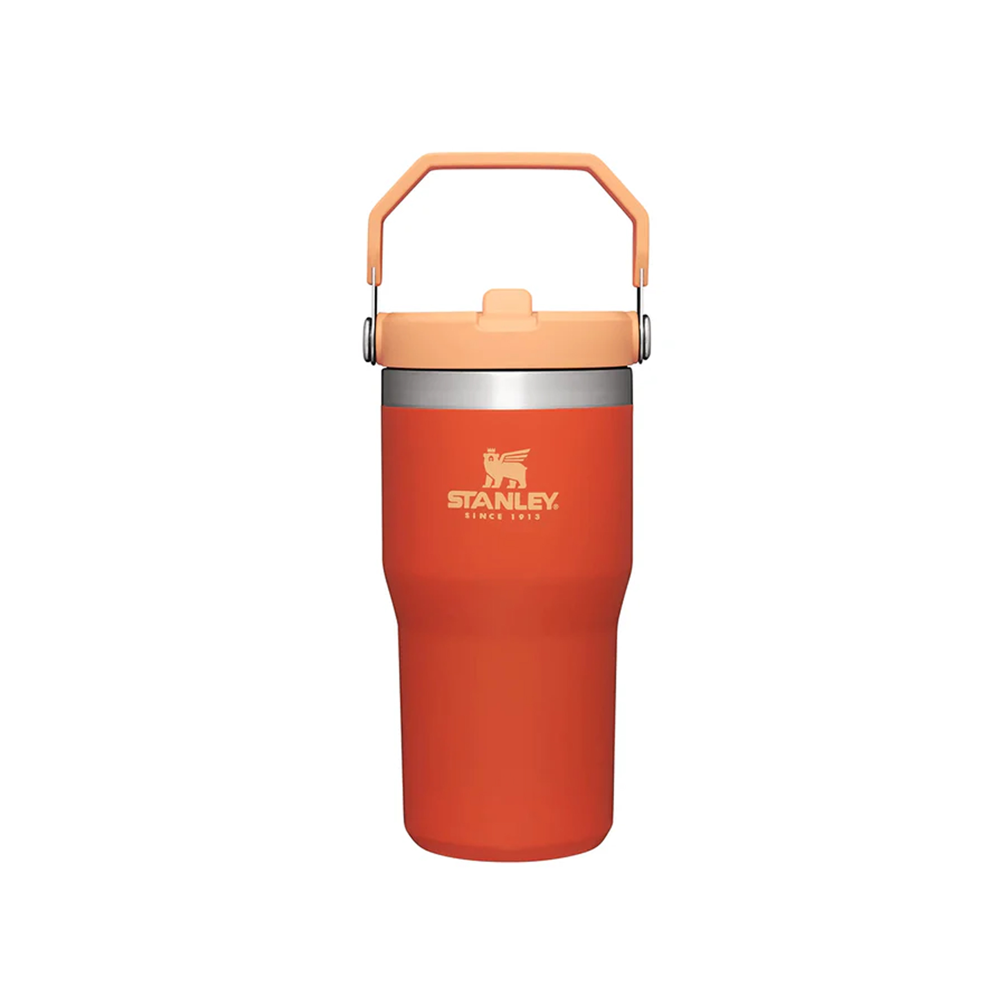 Foto 2 pulgar | Termo Iceflow Flip Straw 20oz Tigerlily Marca Stanley 95729pt Naranja