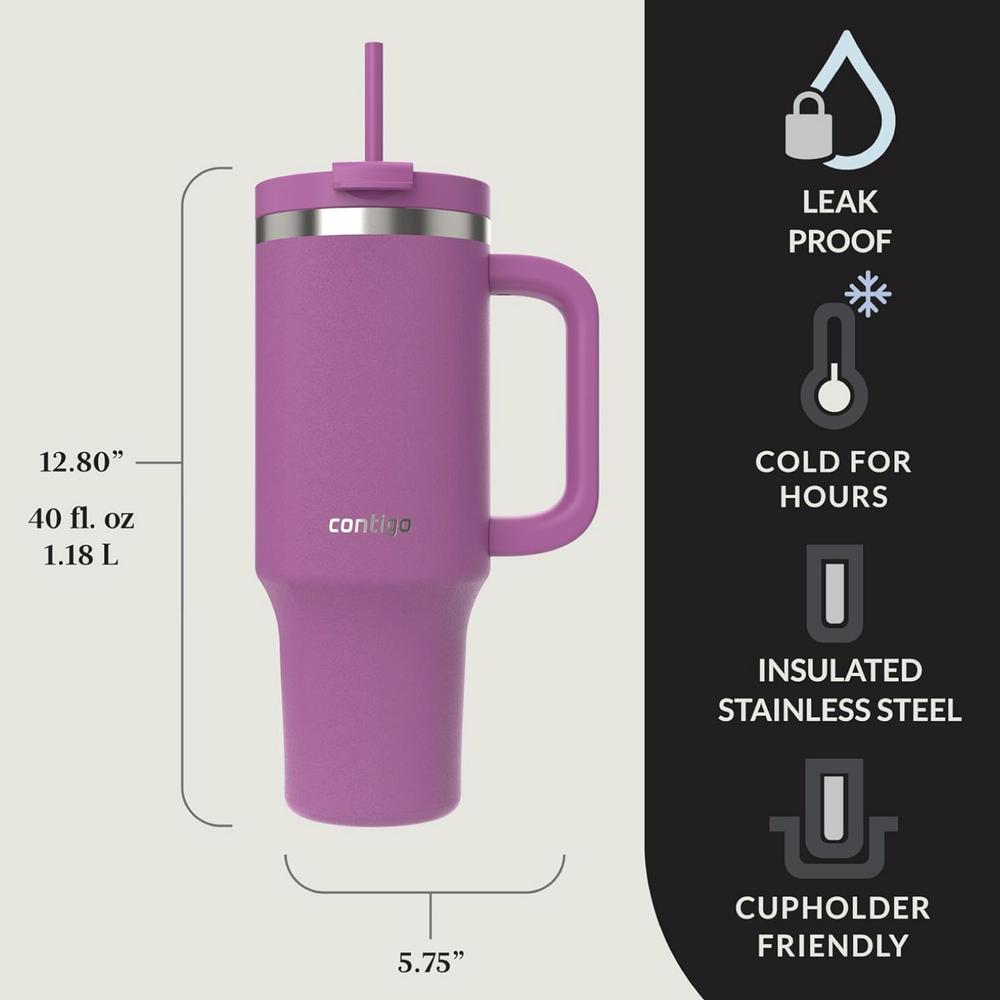 Foto 5 pulgar | Termo Para Agua 40oz 1.18lt Acero Inox Streeterville Contigo