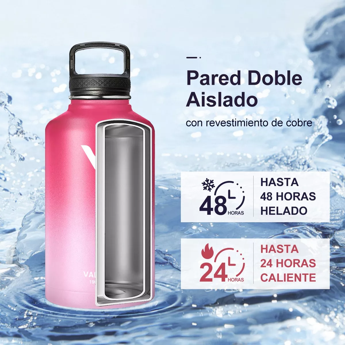 Foto 3 pulgar | Termo Vaso-botella Acero Inoxidable Con Fría/caliente Eo Safe Imports Esi-15954 Multicolor