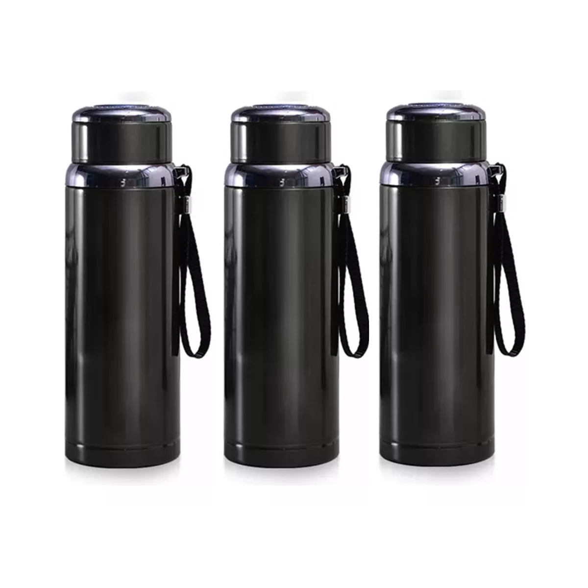 Foto 2 pulgar | Termo De Acero Inoxidable Aislado Al Vacío 1000ml 3 Pack Eo Safe Imports Esi-15971  Negro