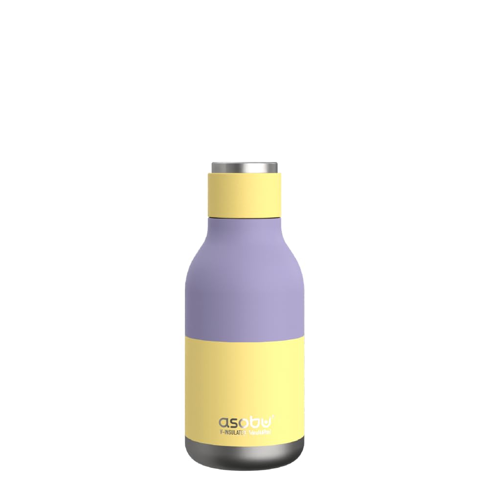 Botella Aislante De Acero Inoxidable Asobu Urban 473 Ml, Color Amarillo Pastel - Venta Internacional.