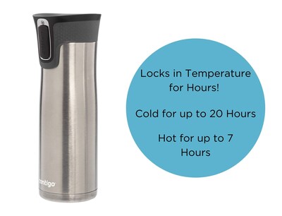 Foto 3 | Taza De Viaje Contigo West Loop De Acero Inoxidable, Aspiradora De 700 Ml - Venta Internacional.