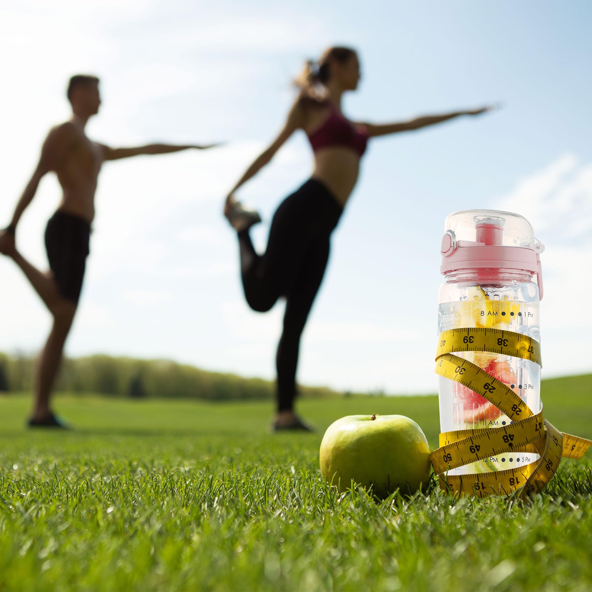 Foto 7 | Botella De Agua Zulay De 1 Litro Con Infusor De Fruta, A Prueba De Fugas, Color Rosa - Venta Internacional.
