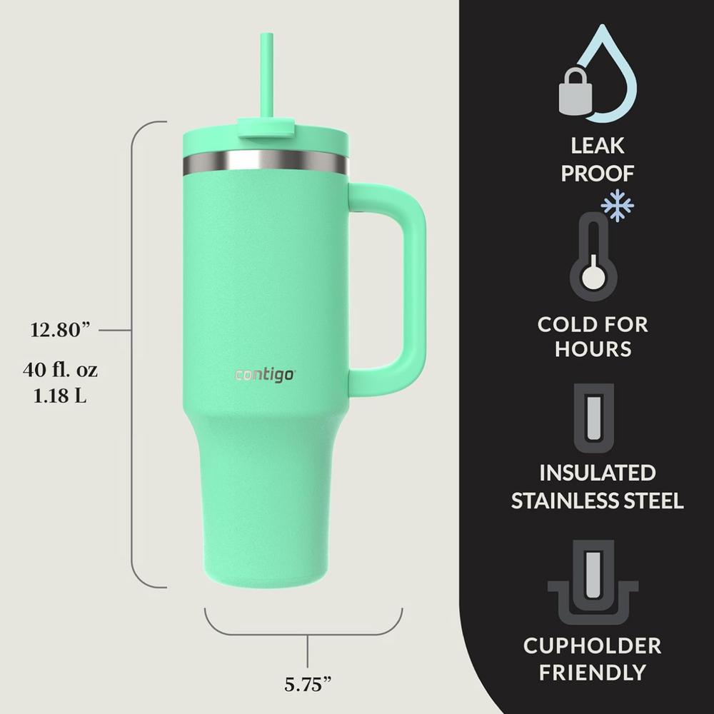 Foto 7 pulgar | Termo Contigo Vaso Térmico Asa 40oz Acero Mezcladora Shaker
