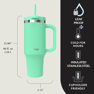 Foto 6 | Termo Contigo Vaso Térmico Asa 40oz Acero Mezcladora Shaker