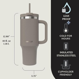 Foto 4 | Termo Contigo Vaso Térmico Asa 40oz Acero Mezcladora Shaker