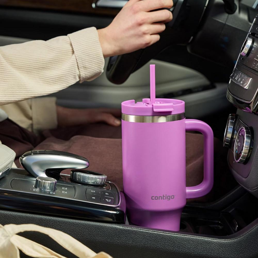 Foto 5 pulgar | Termo Contigo Vaso Térmico Asa 40oz Acero Mezcladora Shaker