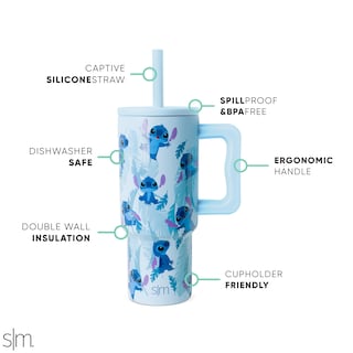 Foto 2 | Vaso Sencillo Y Moderno De Disney Kids Trek Tropical Stitch, 700 Ml - Venta Internacional.