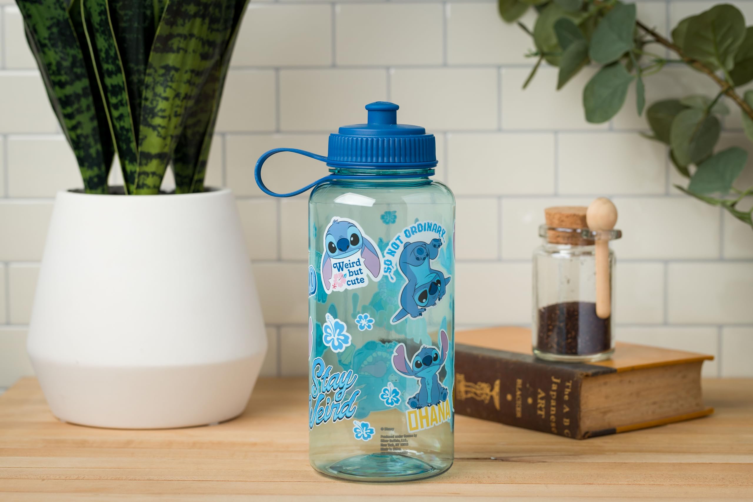 Foto 7 pulgar | Botella De Agua Silver Buffalo Disney Lilo And Stitch 1l - Venta Internacional.