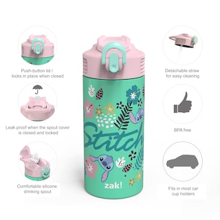 Foto 5 | Botella De Agua Zak! Disney Lilo And Stitch De Acero Inoxidable 414 - Venta Internacional.