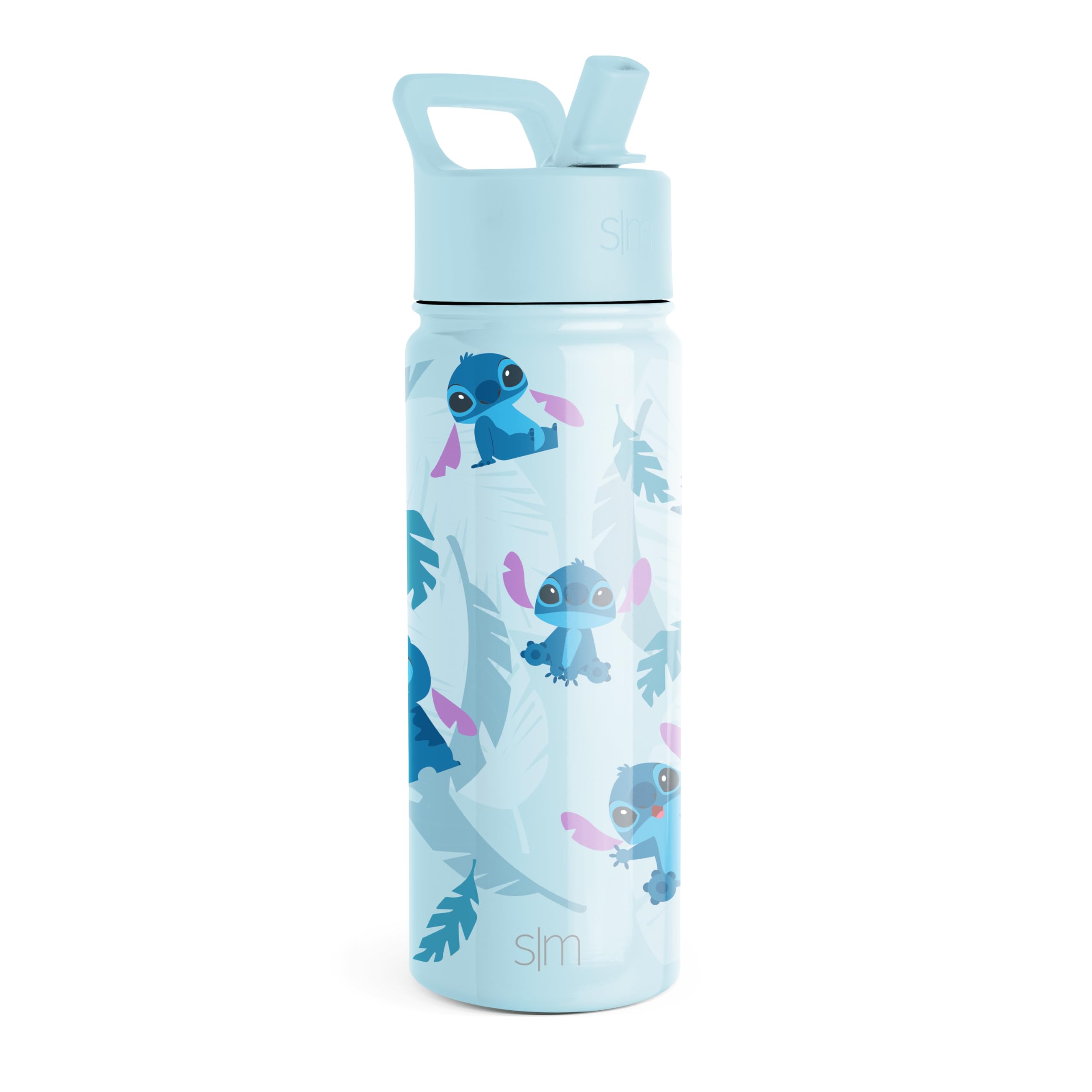 Botella De Agua Simple Modern Disney Stitch 530 Ml Para Niñas - Venta Internacional.