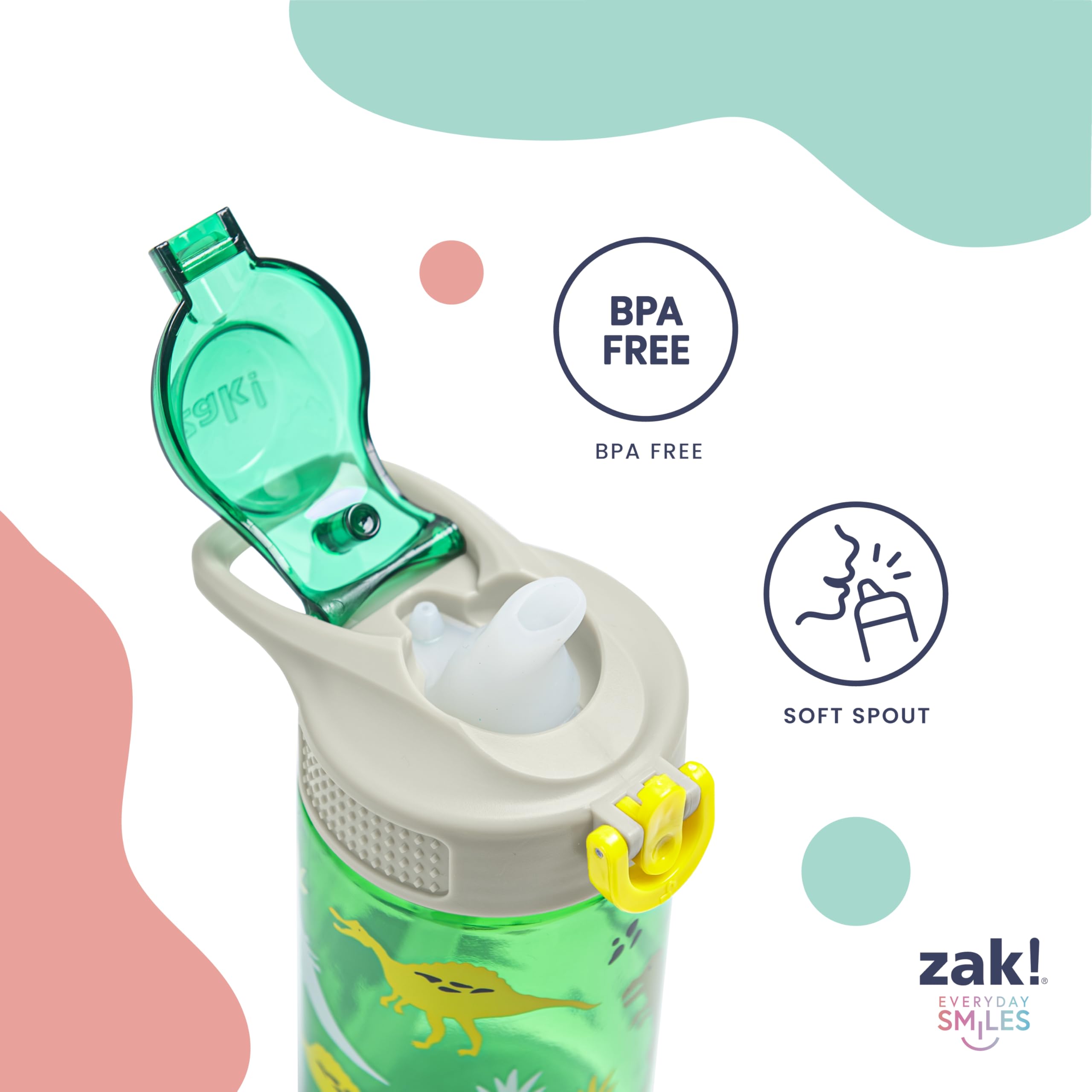 Foto 5 pulgar | Botella De Agua Zak Designs Disney Sage Kids De 560 Ml, Acero Inoxidable, Set - Venta Internacional.
