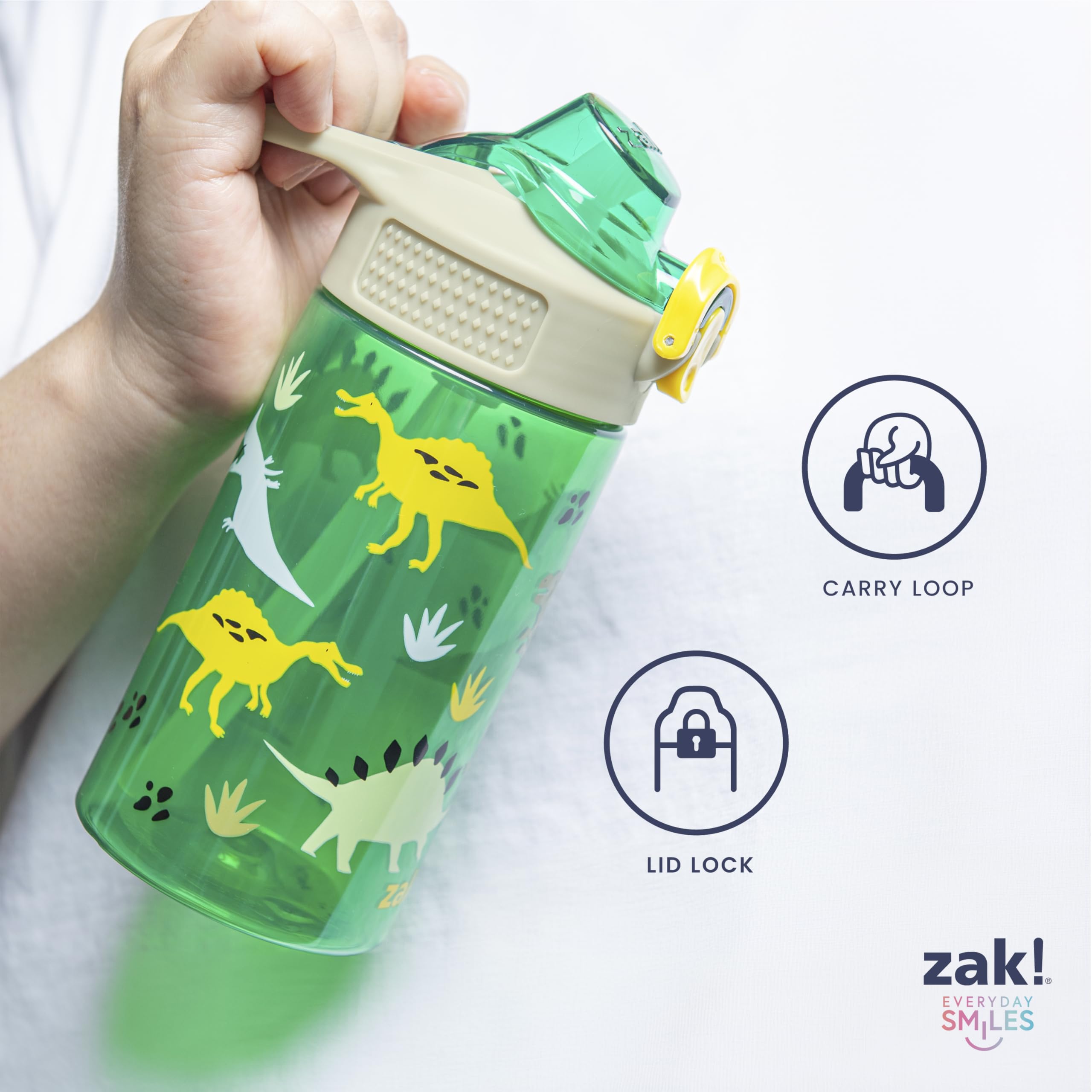 Foto 7 pulgar | Botella De Agua Zak Designs Disney Sage Kids De 560 Ml, Acero Inoxidable, Set - Venta Internacional.