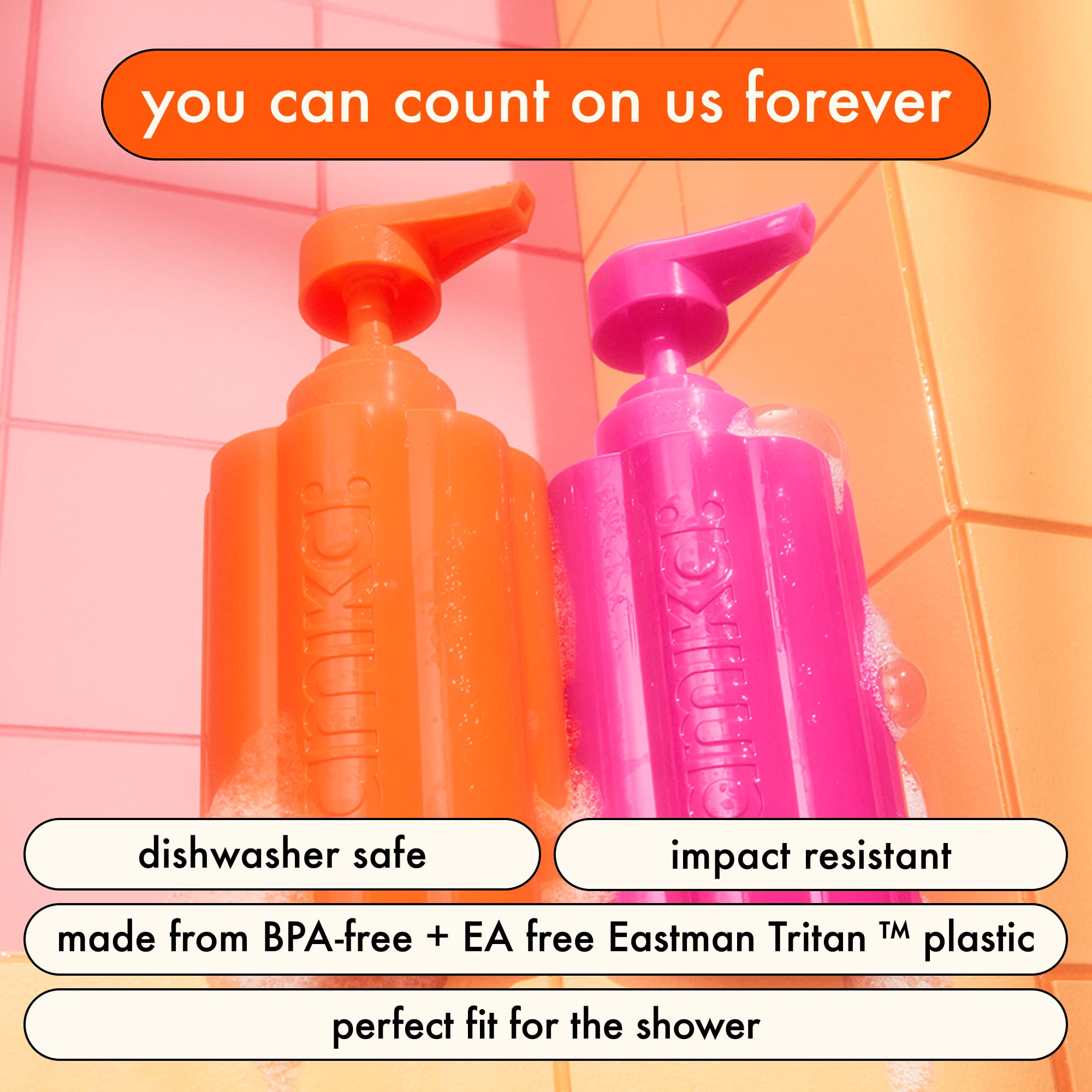 Foto 3 pulgar | Botella Rellenable Amika Forever Friend Tritan Plastic - Venta Internacional.