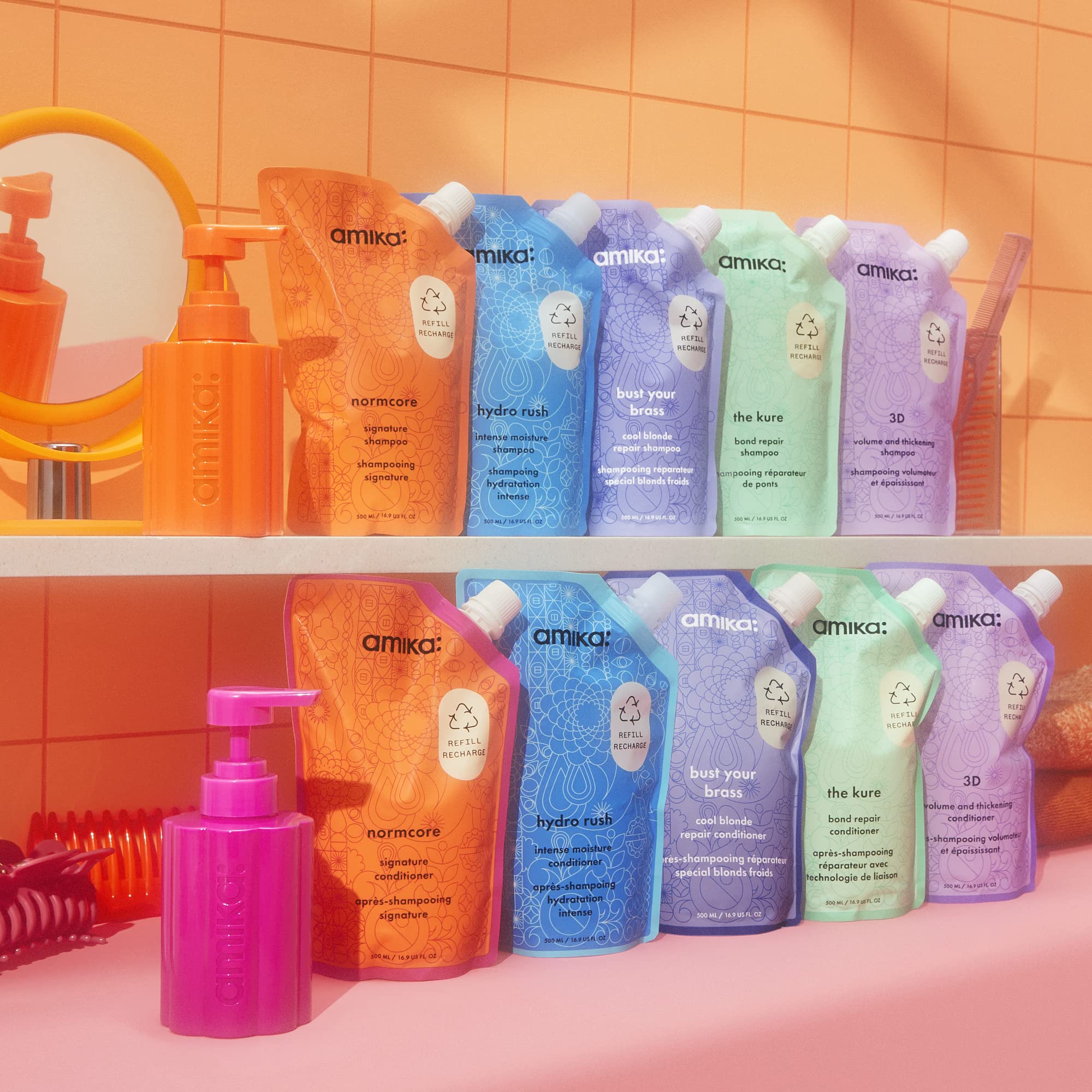 Foto 6 pulgar | Botella Rellenable Amika Forever Friend Tritan Plastic - Venta Internacional.