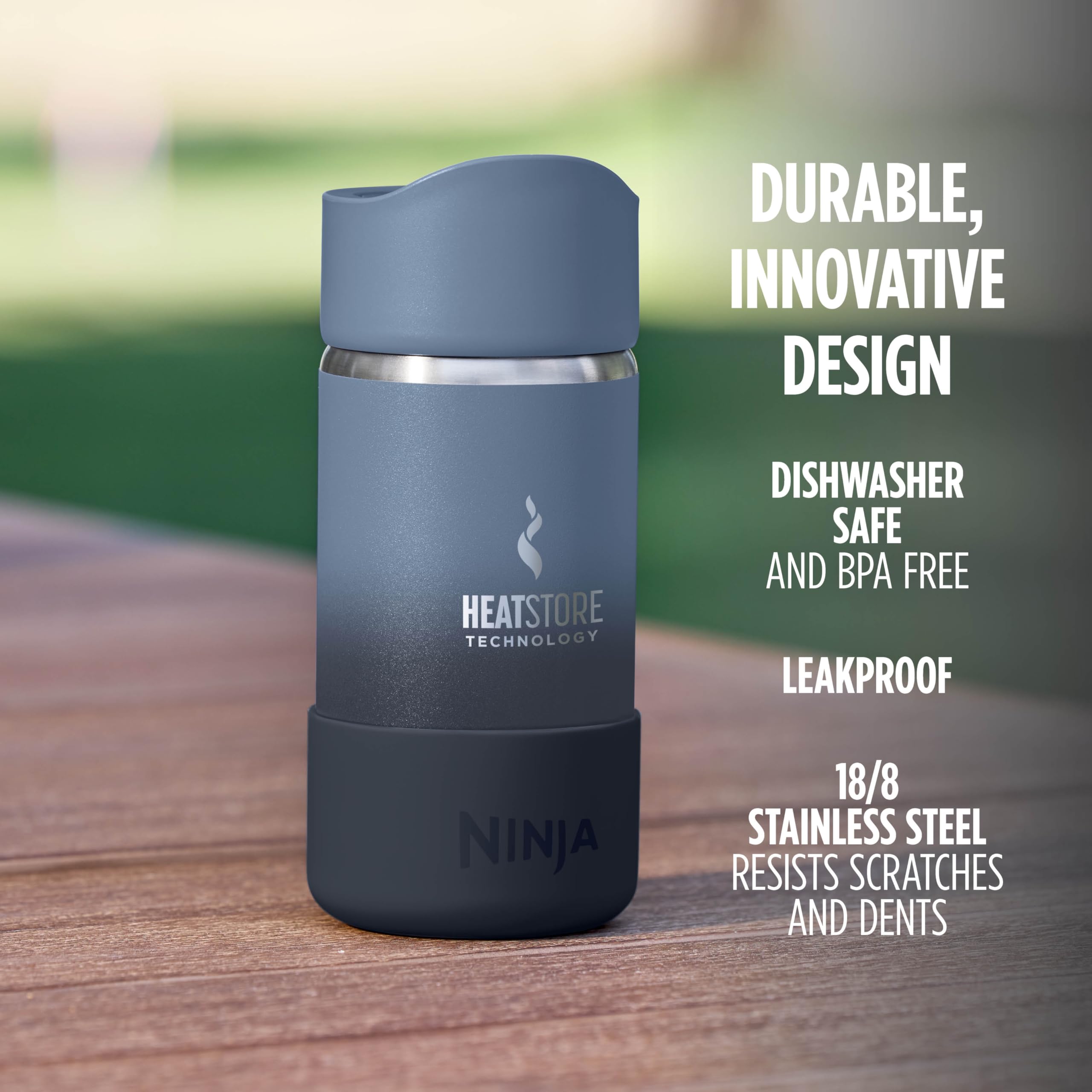 Foto 6 pulgar | Taza De Viaje Ninja Sip Perfect, 350 Ml, Acero Inoxidable, Azul Marino - Venta Internacional.