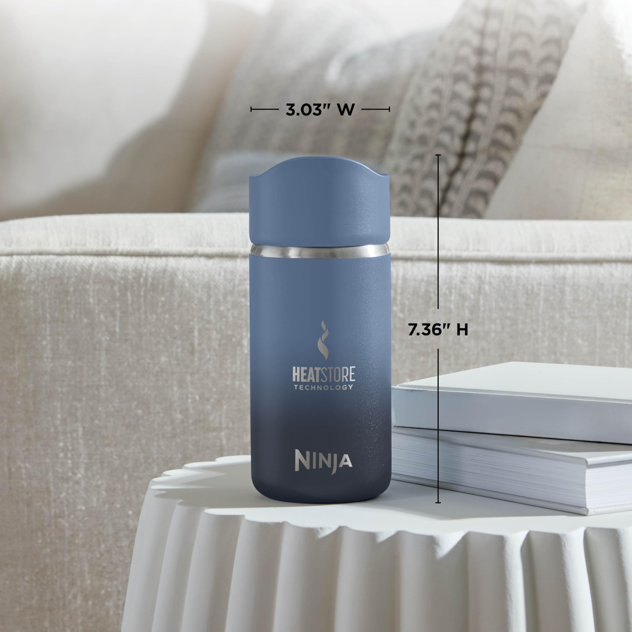 Foto 7 pulgar | Taza De Viaje Ninja Sip Perfect, 350 Ml, Acero Inoxidable, Azul Marino - Venta Internacional.