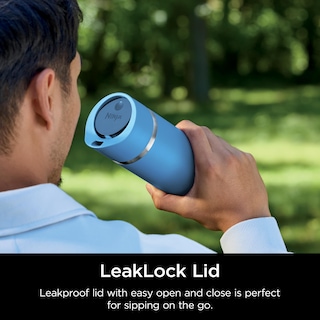 Foto 4 | Taza De Viaje Ninja Sip Perfect 473 Ml De Acero Inoxidable Azul - Venta Internacional.