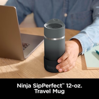 Foto 2 | Taza De Viaje Ninja Sip Perfect, 350 Ml, Acero Inoxidable, Color Negro - Venta Internacional.