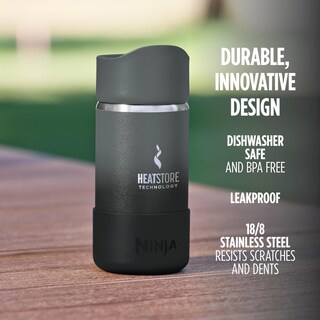 Foto 5 | Taza De Viaje Ninja Sip Perfect, 350 Ml, Acero Inoxidable, Color Negro - Venta Internacional.