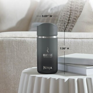 Foto 6 | Taza De Viaje Ninja Sip Perfect, 350 Ml, Acero Inoxidable, Color Negro - Venta Internacional.