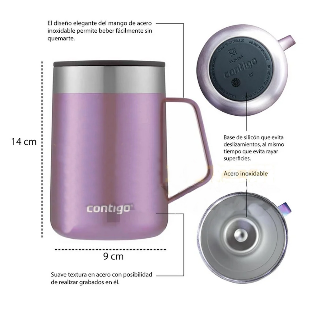 Foto 7 pulgar | Termo Contigo de Acero Inoxidable 14 oz