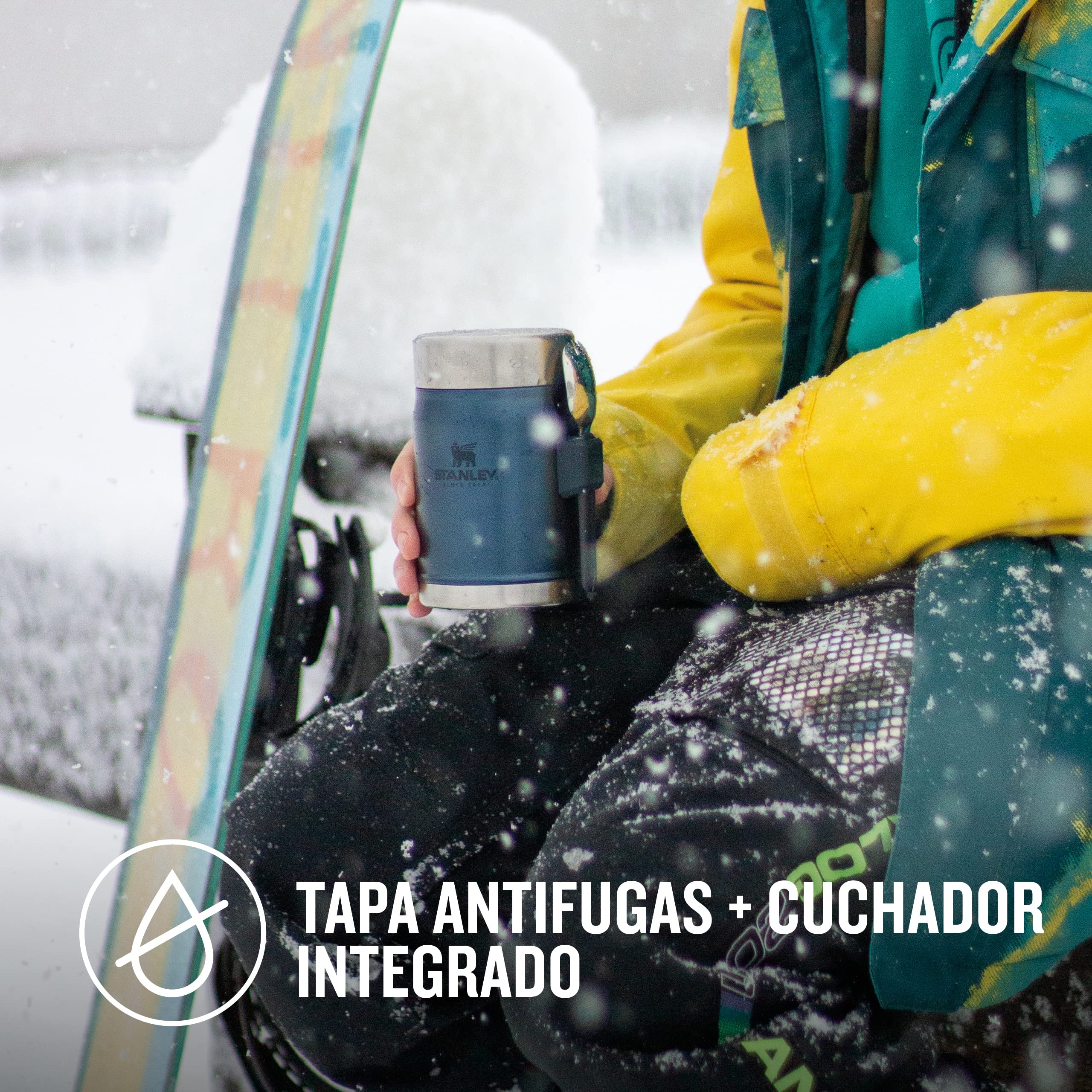 Foto 5 pulgar | Tarro De Comida Stanley Classic Legendary De 0,4 Litros Con Spork Nightfall - Venta Internacional.