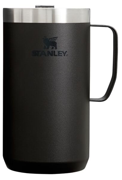 Taza Camp Stanley Stay Hot De Acero Inoxidable 2.0, 24 Onzas, Color Negro - Venta Internacional.
