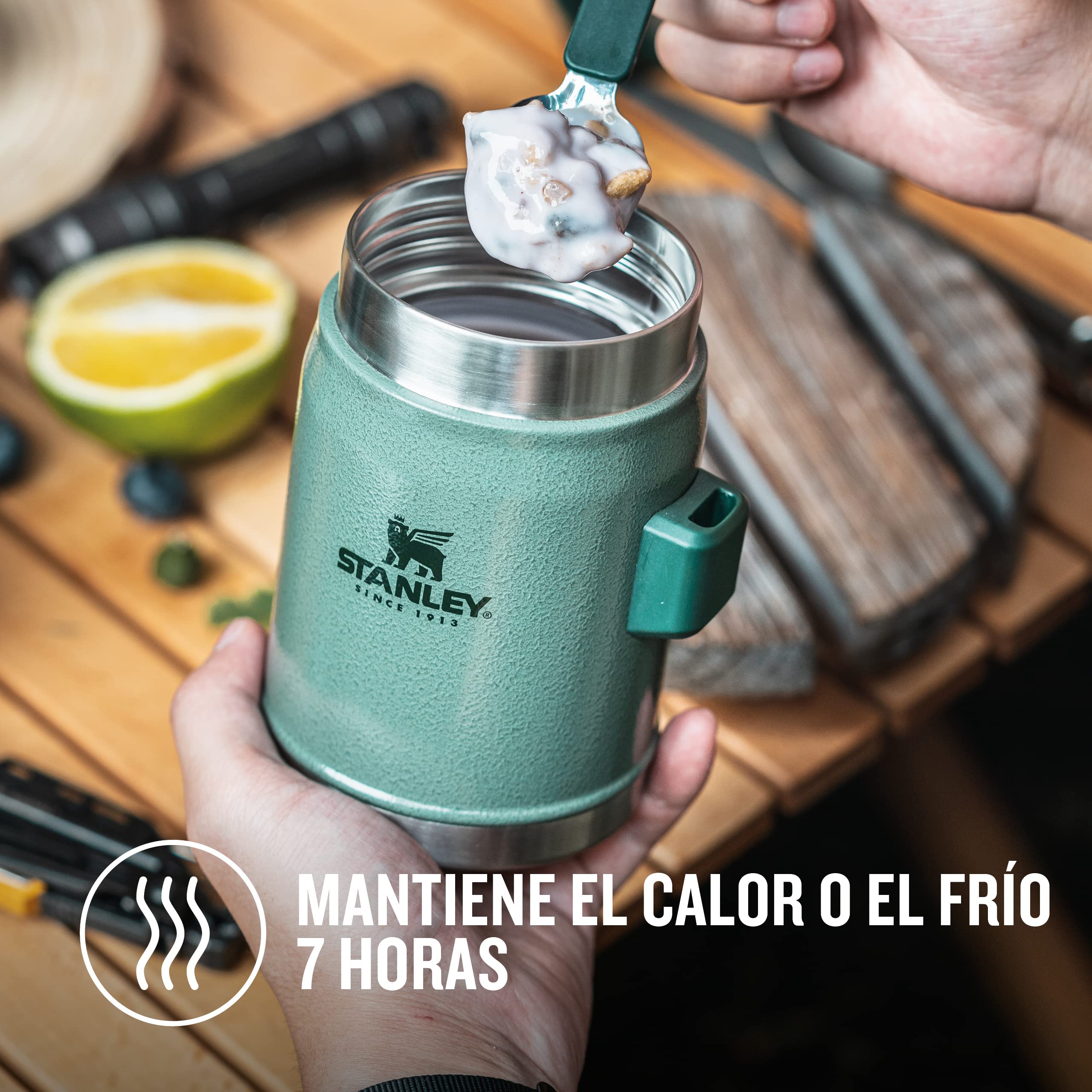 Foto 4 pulgar | Tarro De Comida Stanley Classic Legendary De 0,4 L Con Spork Hammertone - Venta Internacional.