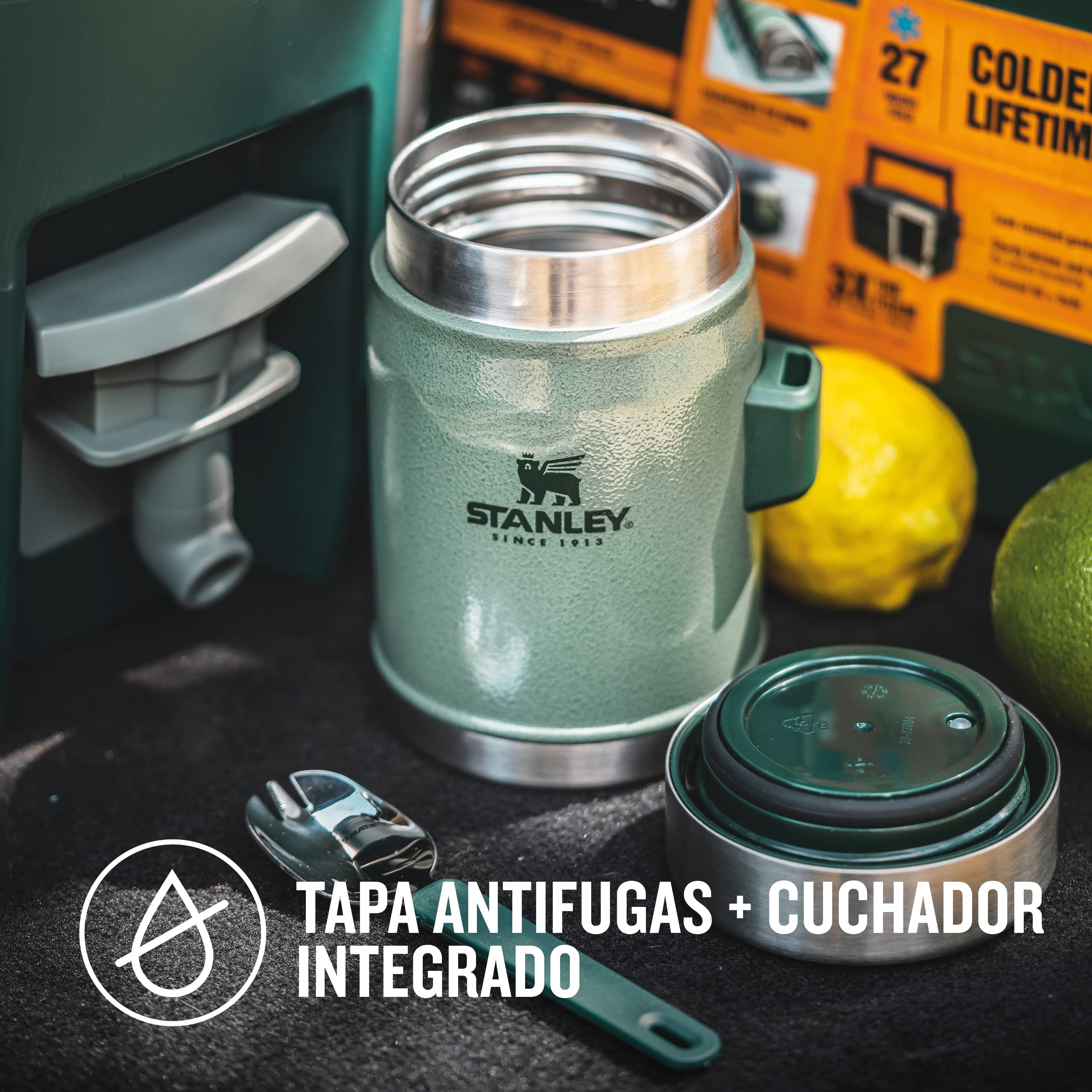 Foto 5 pulgar | Tarro De Comida Stanley Classic Legendary De 0,4 L Con Spork Hammertone - Venta Internacional.