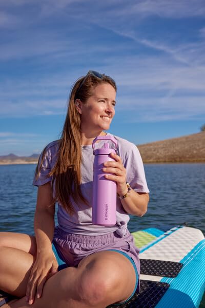 Foto 6 pulgar | Botella De Agua Stanley Iceflow Flip Straw 2.0 1.1 L Lilac - Venta Internacional.